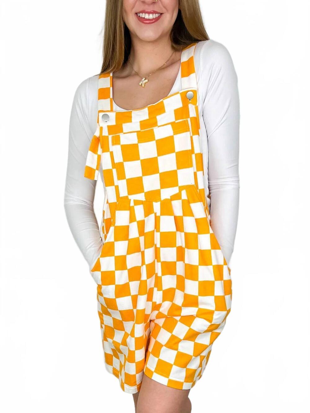 NEW ODDI ready to race cotton blend overall romper in orange